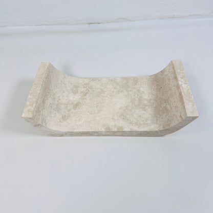 Travertine Grazed Curved Tray