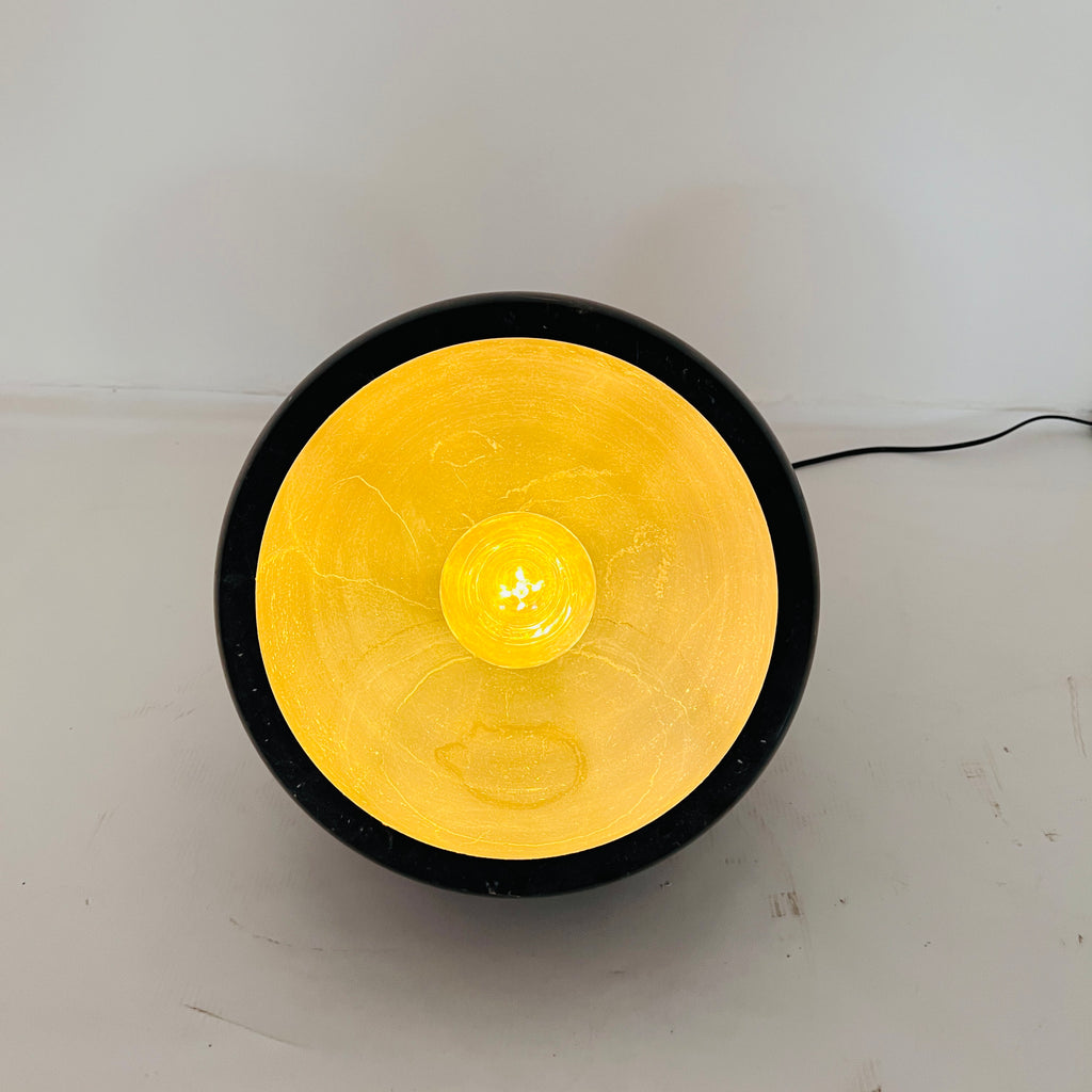 Semi Spherical Black Table Lamp