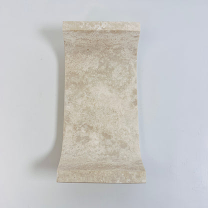 Travertine Grazed Curved Tray