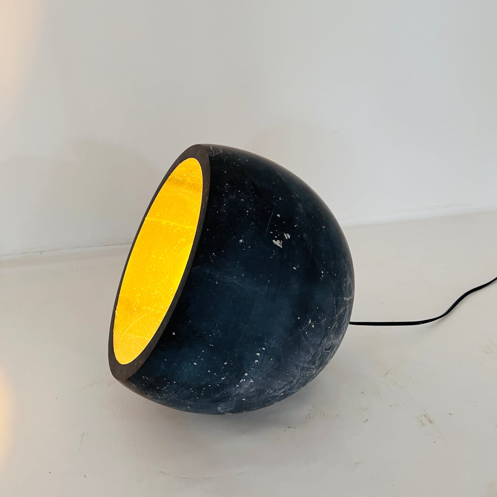 Semi Spherical Black Table Lamp