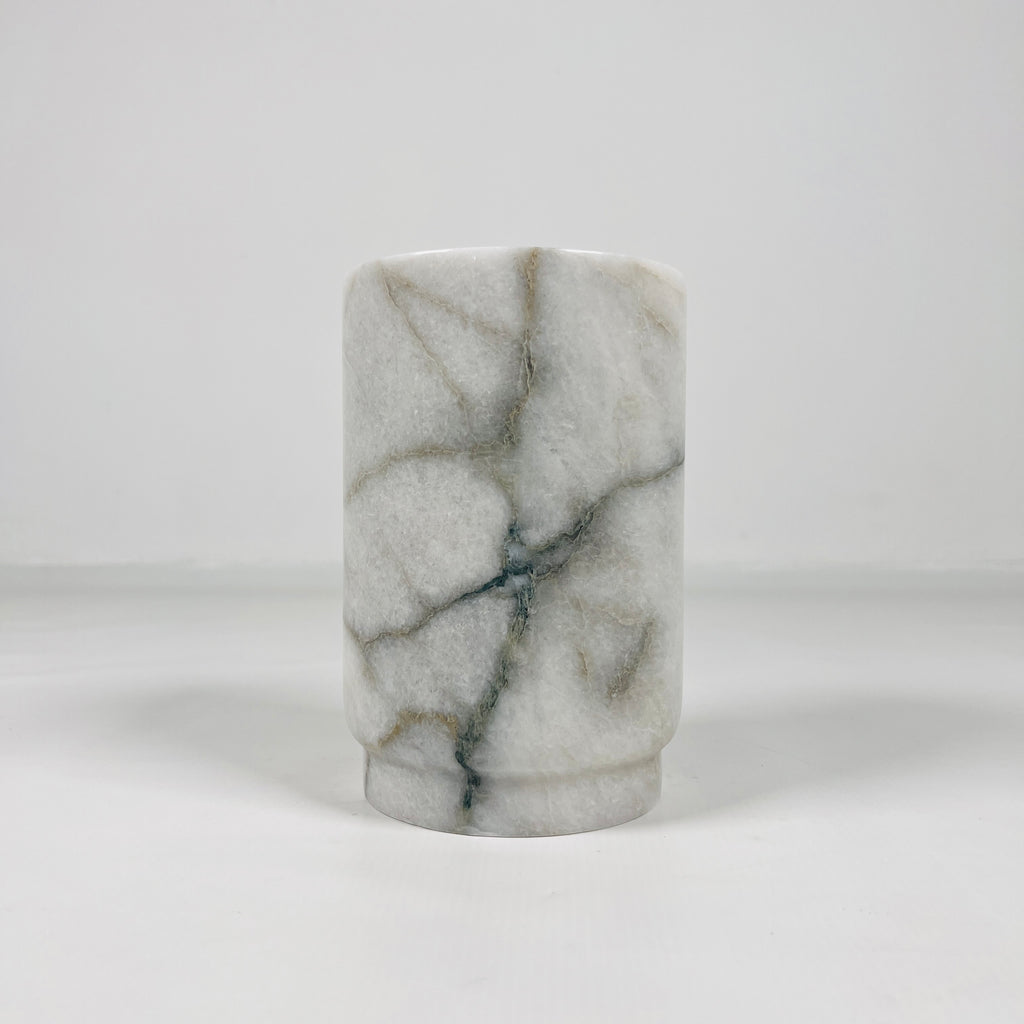 Grey Veined Marble Bottle Holder