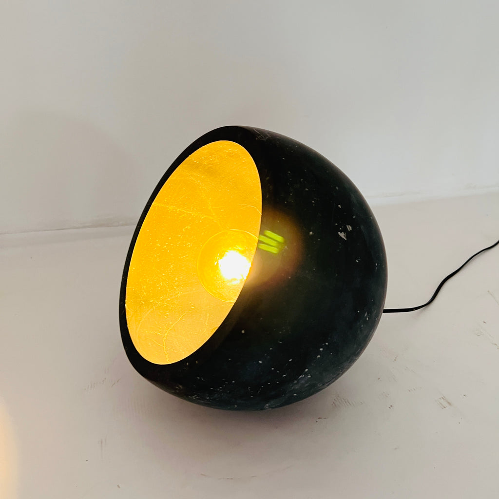 Semi Spherical Black Table Lamp