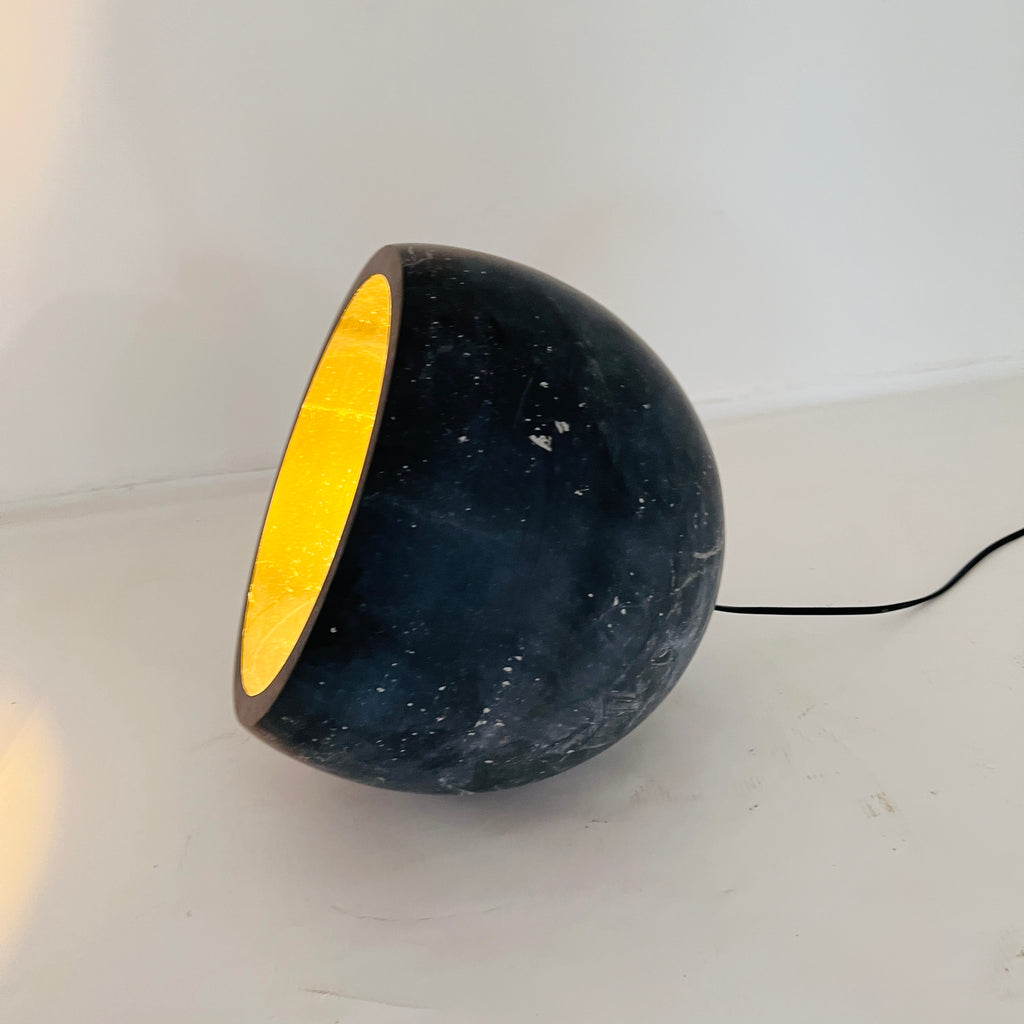 Semi Spherical Black Table Lamp