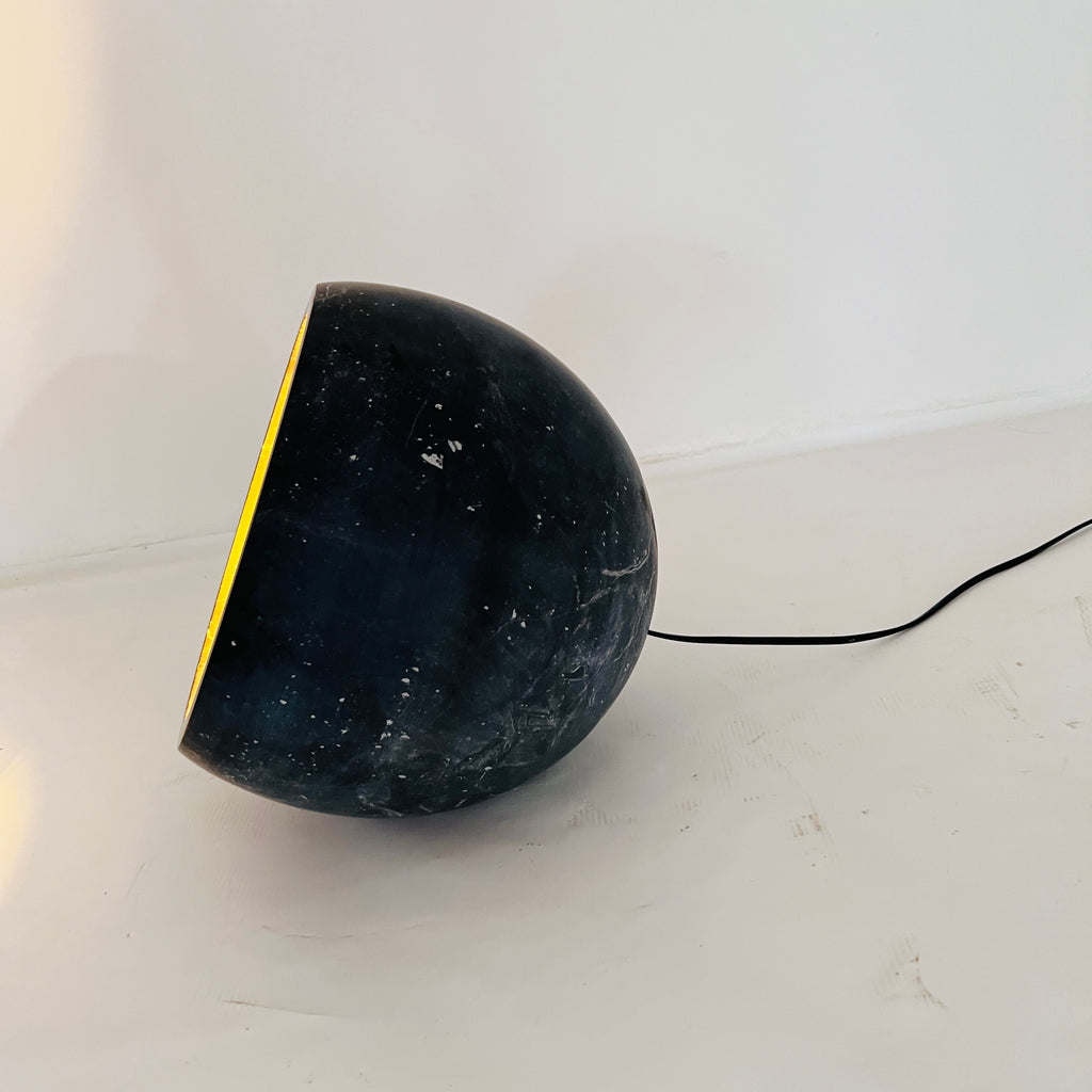 Semi Spherical Black Table Lamp