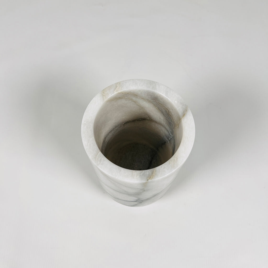 Grey Veined Marble Bottle Holder