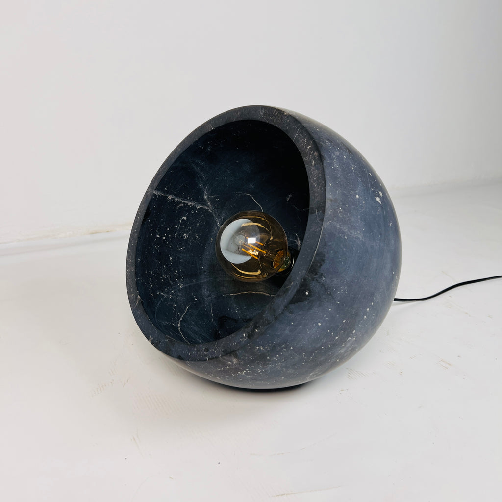 Semi Spherical Black Table Lamp