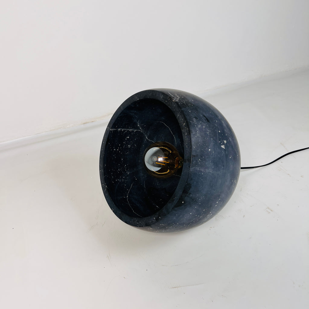 Semi Spherical Black Table Lamp