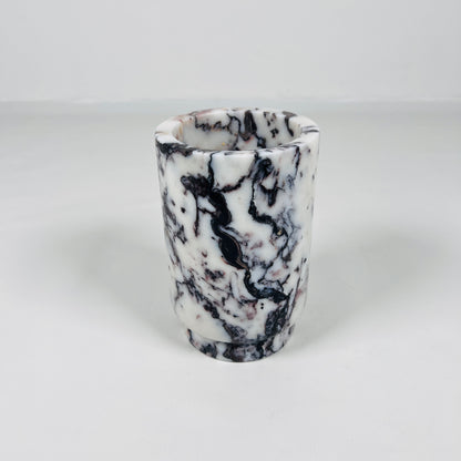 Marble Bottle Holder - Red & White