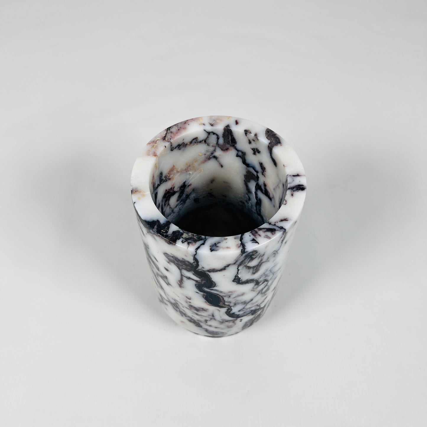 Marble Bottle Holder - Red & White