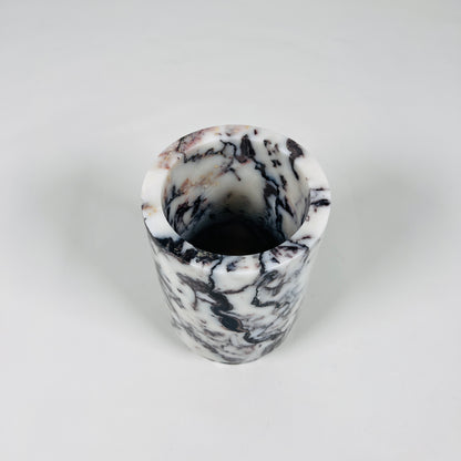Marble Bottle Holder - Red & White