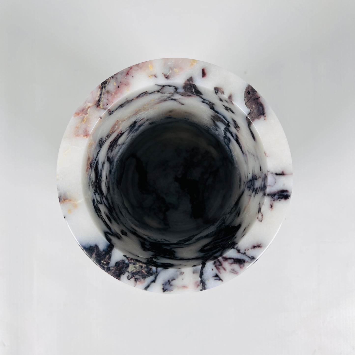Marble Bottle Holder - Red & White