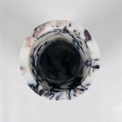 Marble Bottle Holder - Red & White