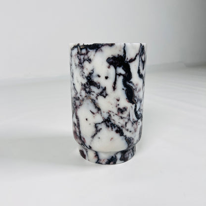 Marble Bottle Holder - Red & White