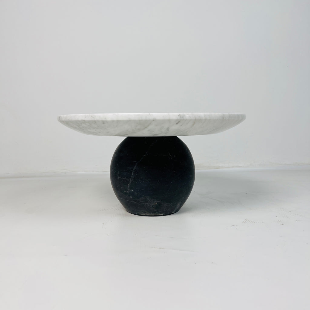 Light Grey Ball Bottom Marble Dessert Stand