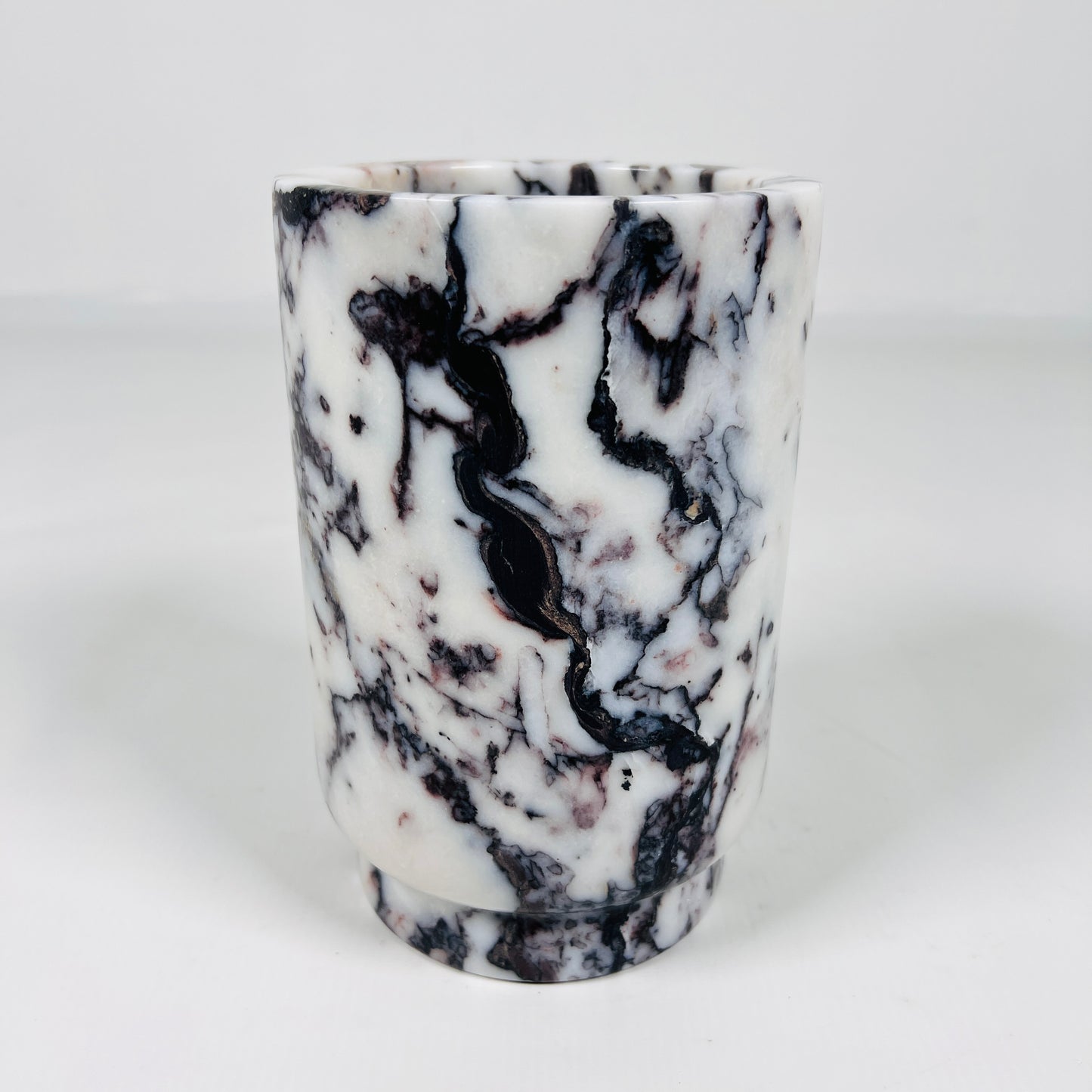 Marble Bottle Holder - Red & White