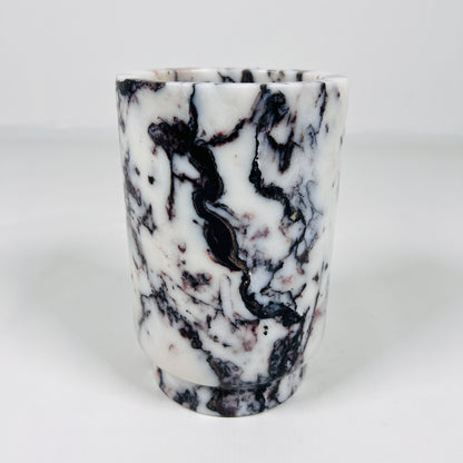 Marble Bottle Holder - Red & White