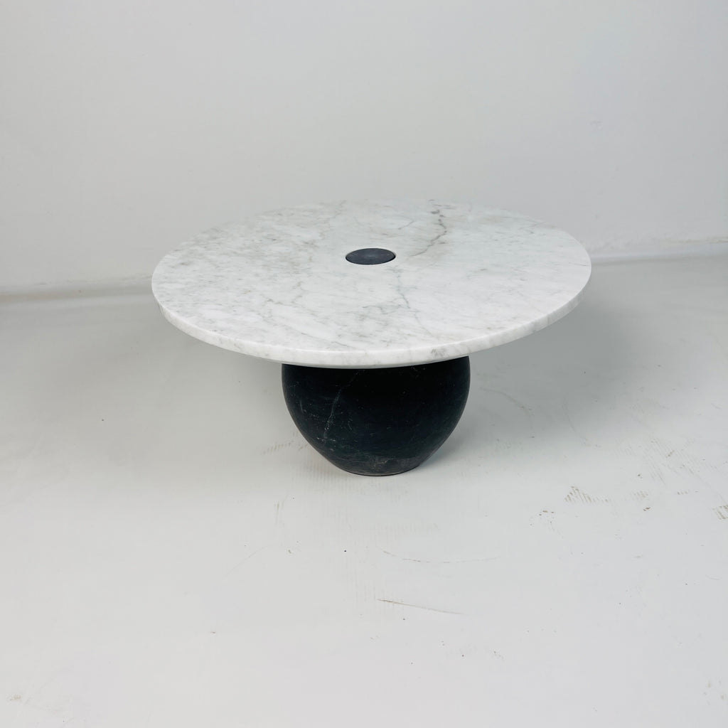 Light Grey Ball Bottom Marble Dessert Stand