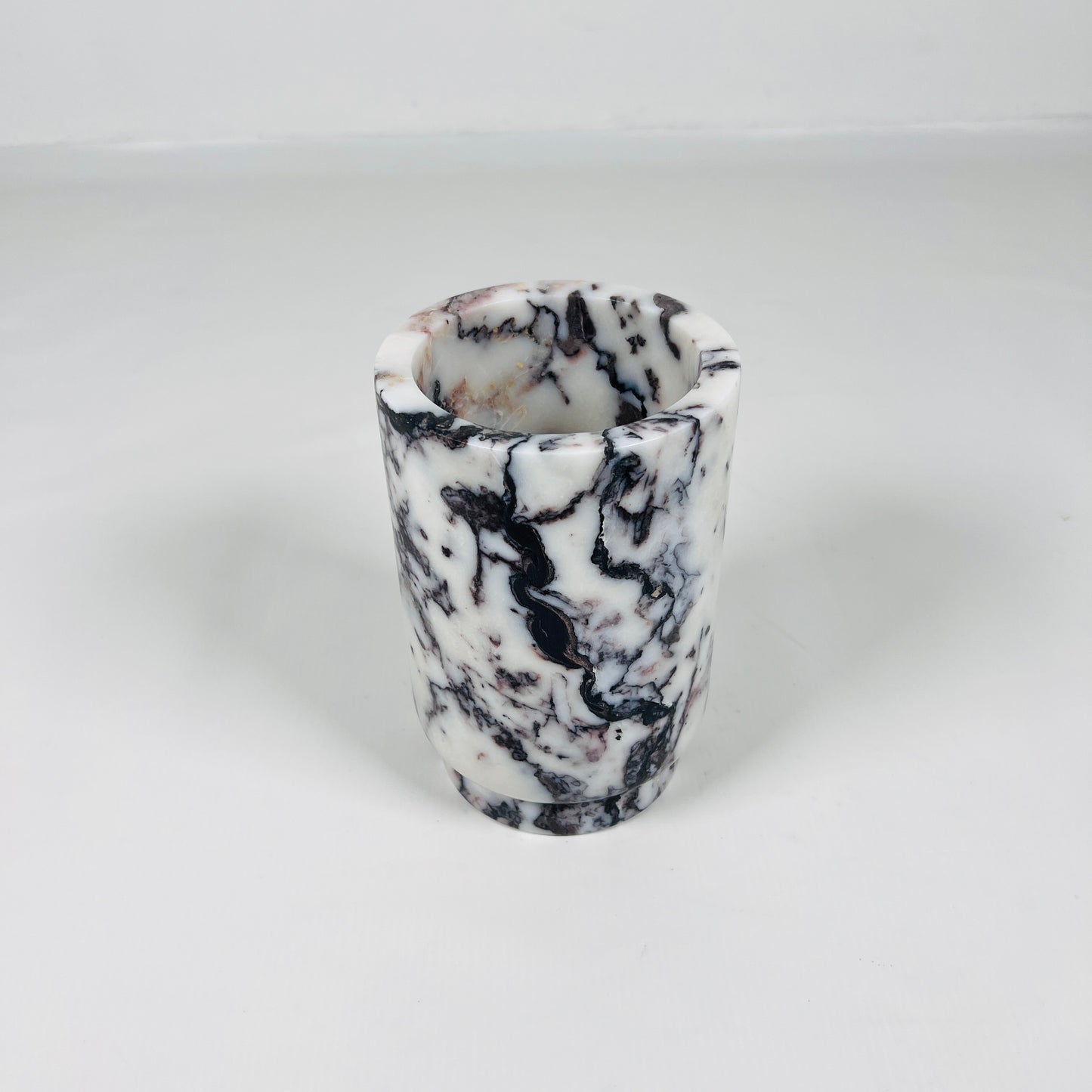 Marble Bottle Holder - Red & White