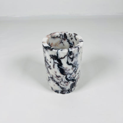 Marble Bottle Holder - Red & White