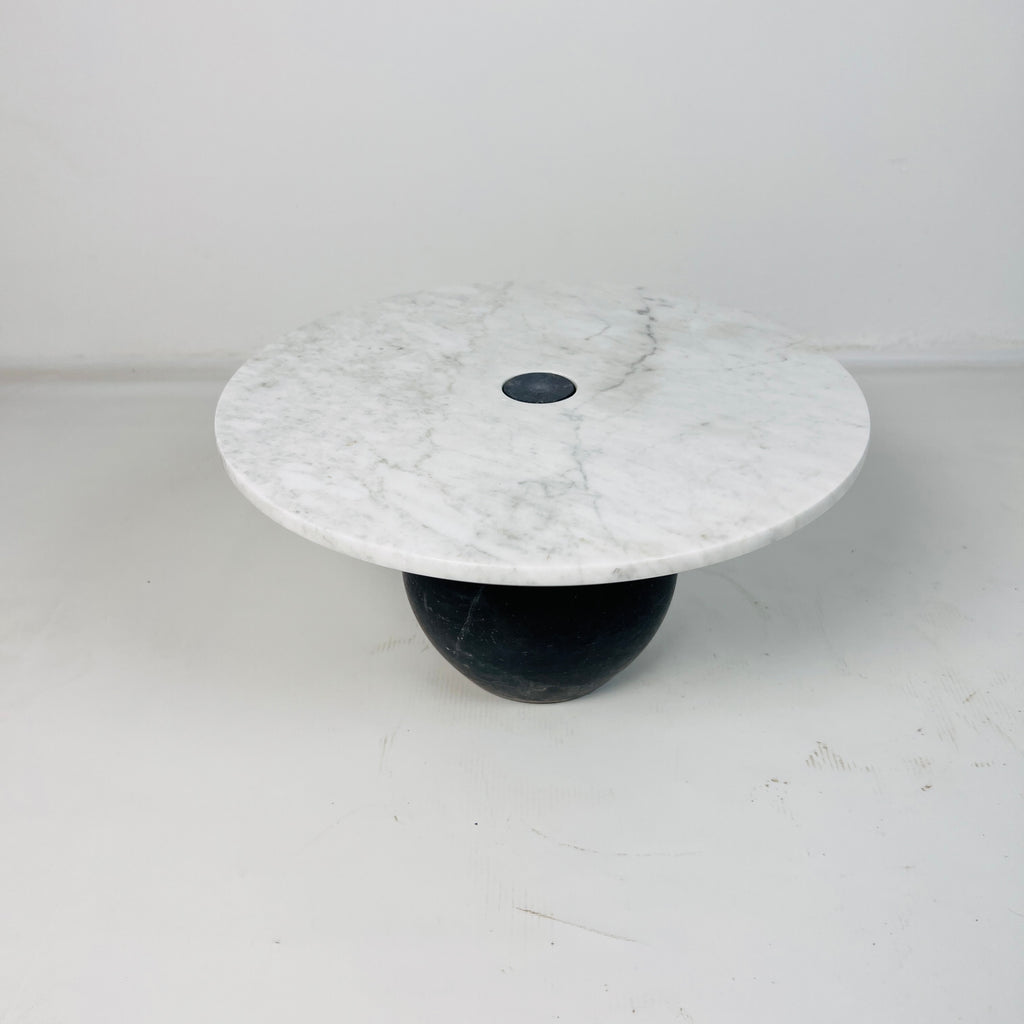 Light Grey Ball Bottom Marble Dessert Stand