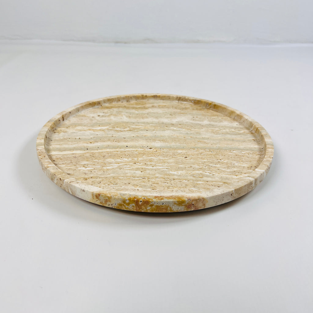 Waved Travertine Plate