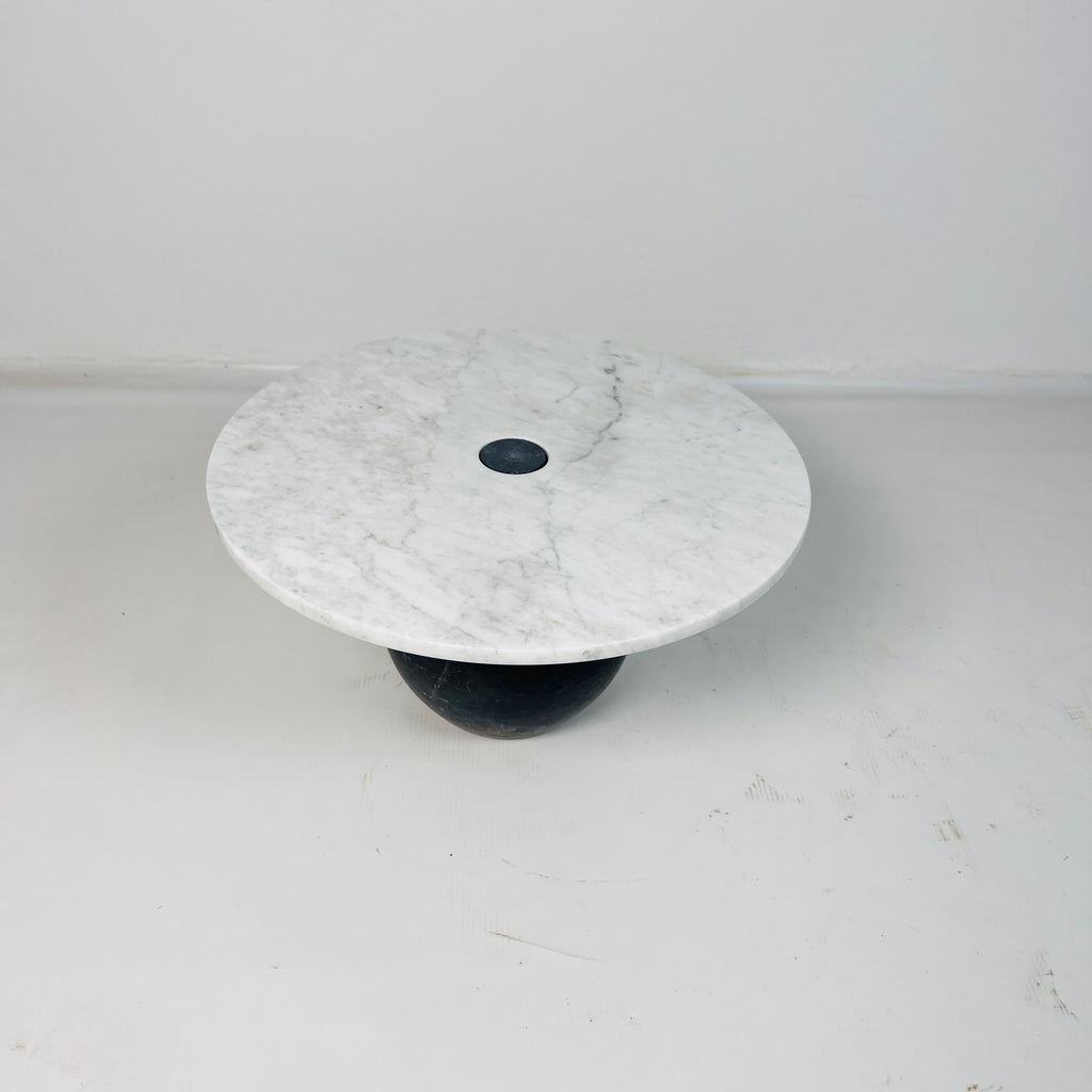 Light Grey Ball Bottom Marble Dessert Stand