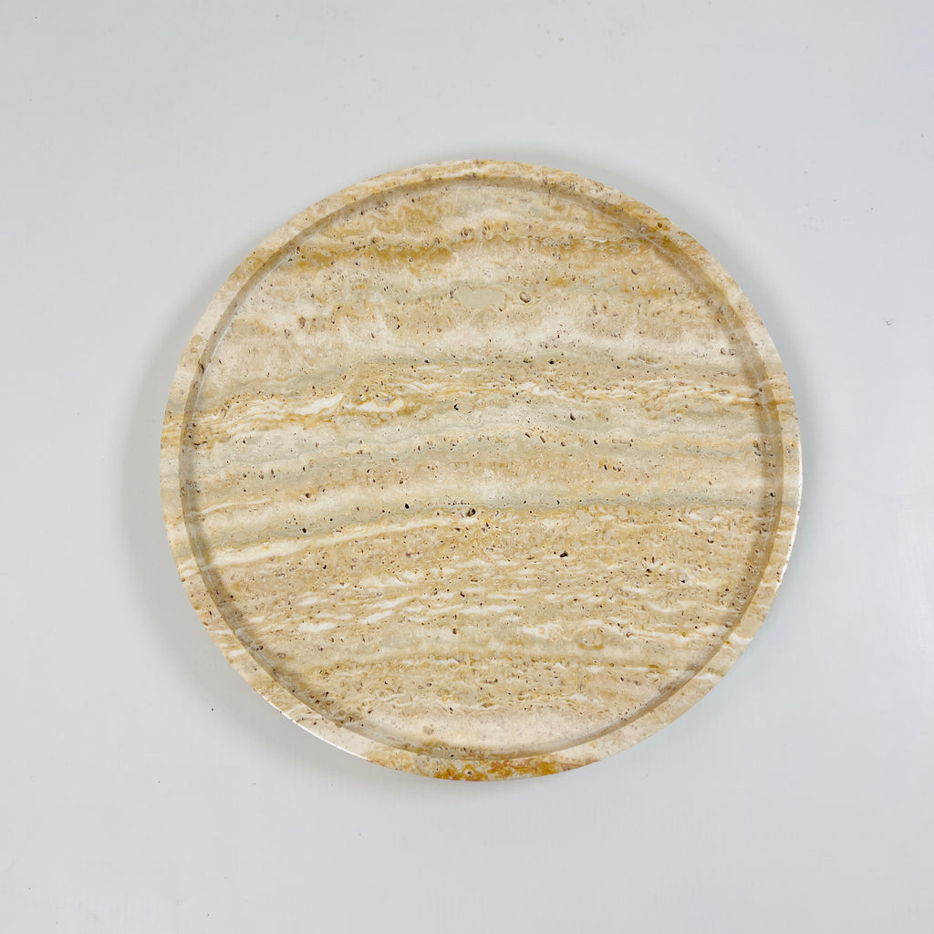 Waved Travertine Plate