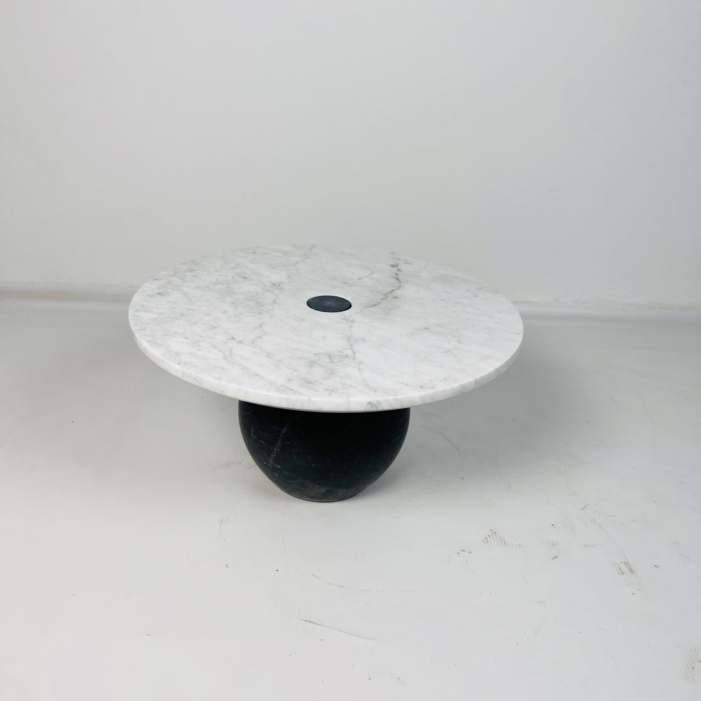 Light Grey Ball Bottom Marble Dessert Stand