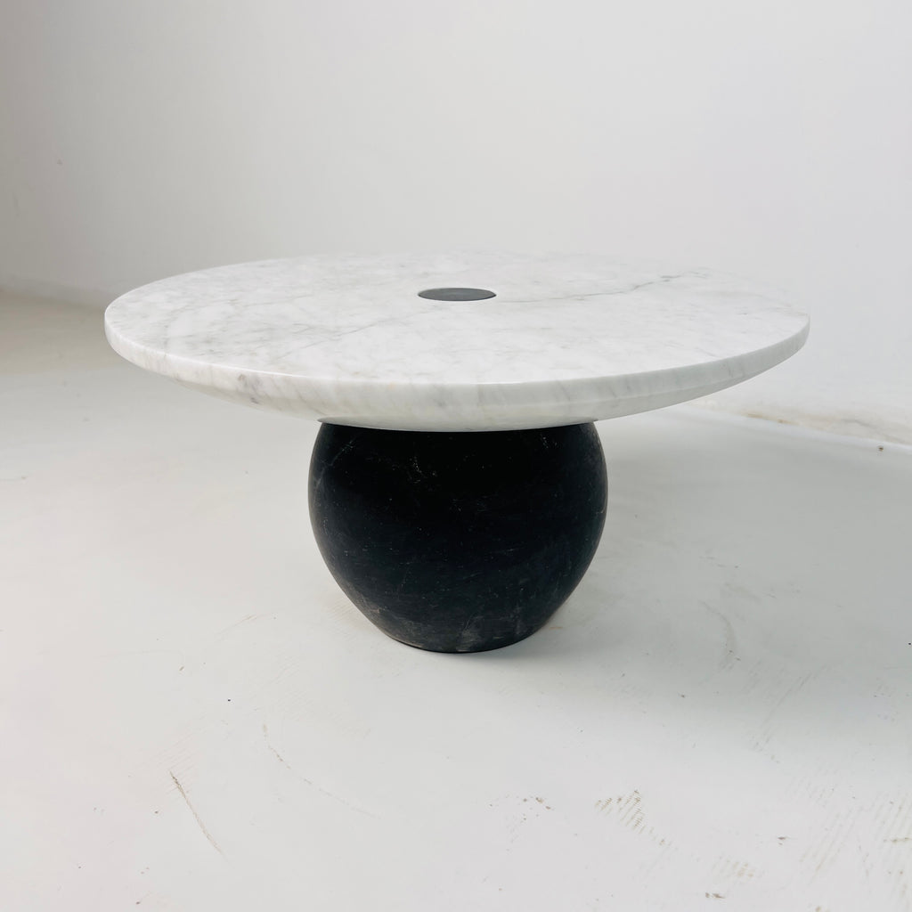 Light Grey Ball Bottom Marble Dessert Stand