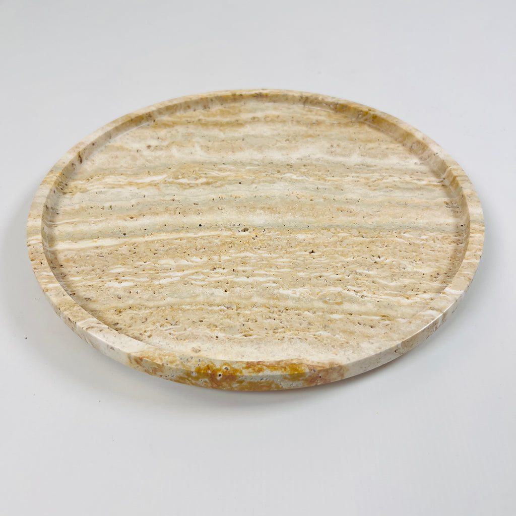 Waved Travertine Plate