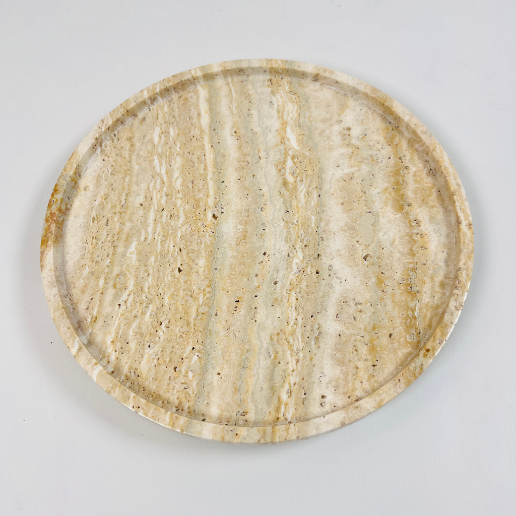 Waved Travertine Plate