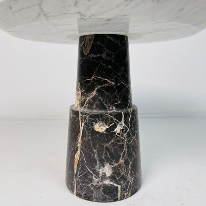 Marble Cake Stand - Black & Gray