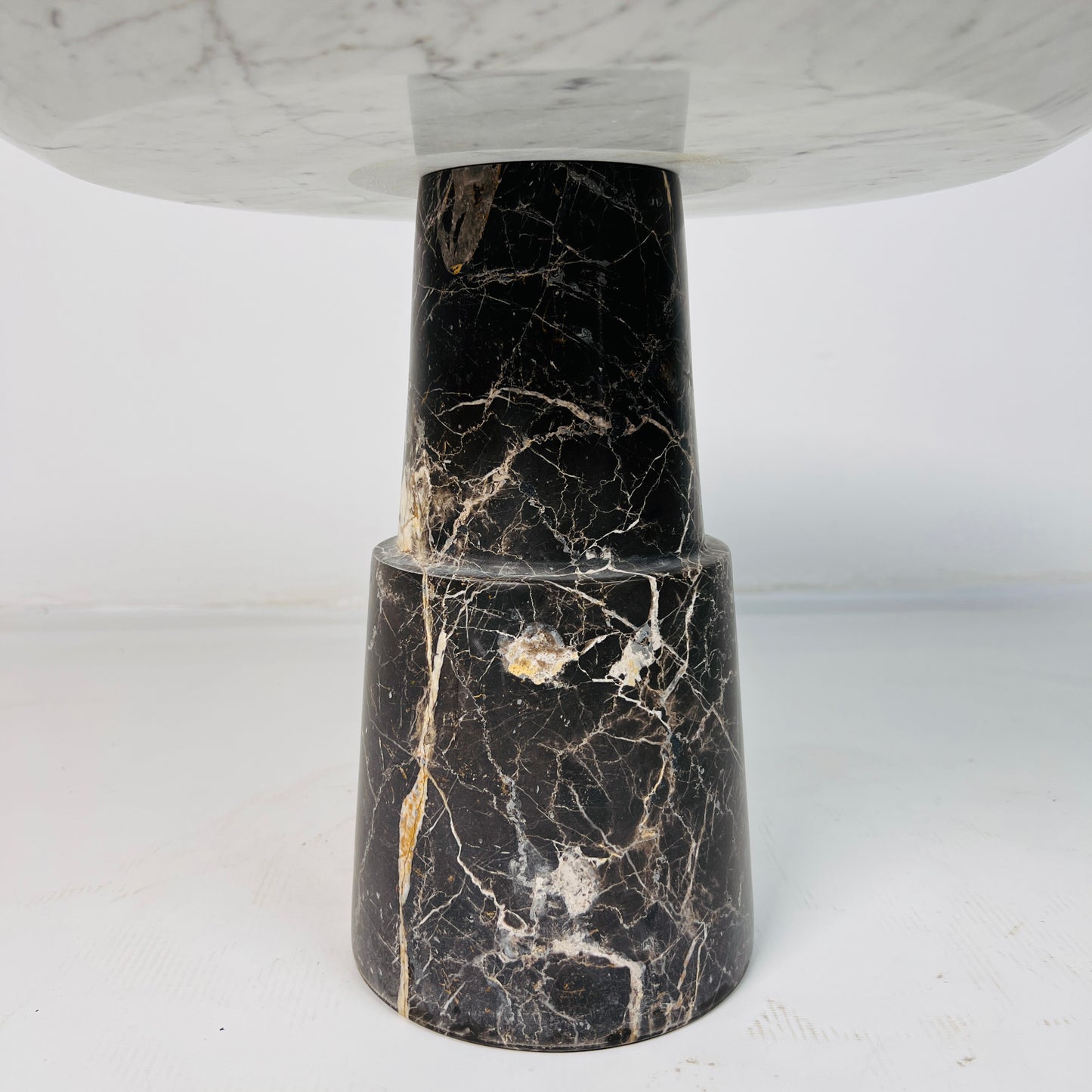Marble Cake Stand - Black & Gray
