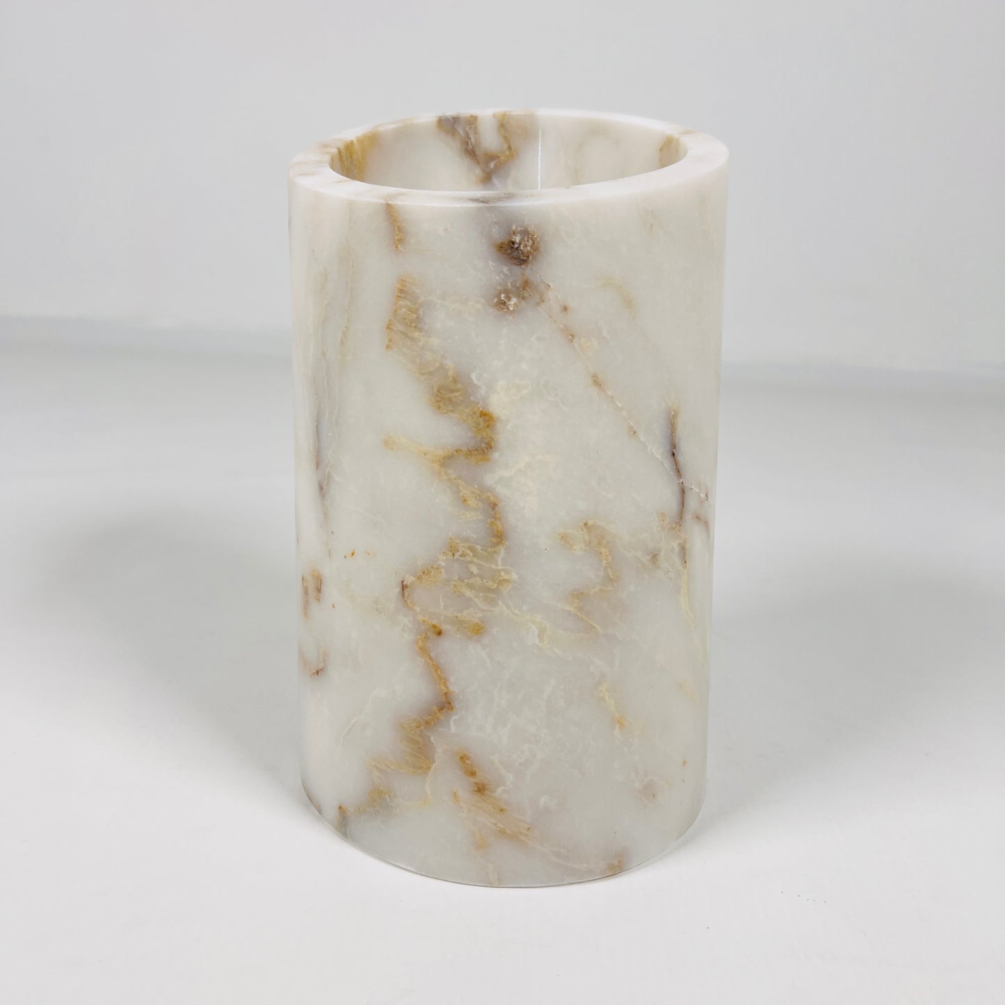 Sliced Marble Bottle Holder - Golden