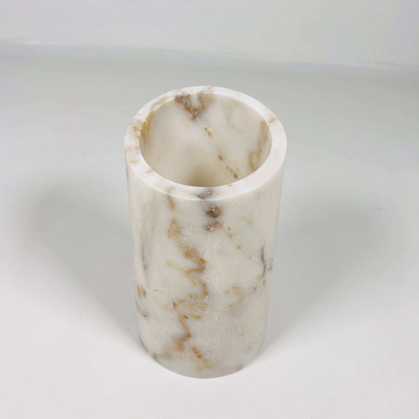 Sliced Marble Bottle Holder - Golden