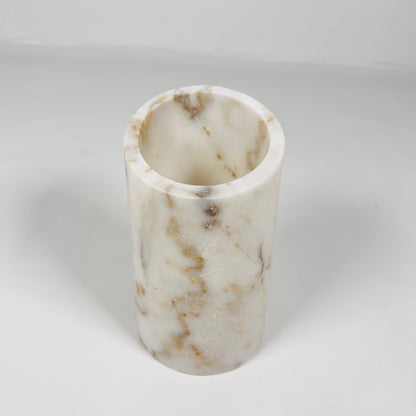 Sliced Marble Bottle Holder - Golden
