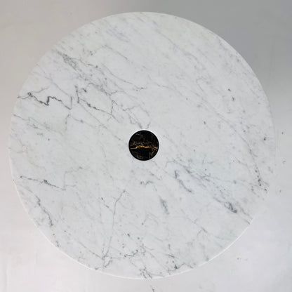 Marble Cake Stand - Black & Gray