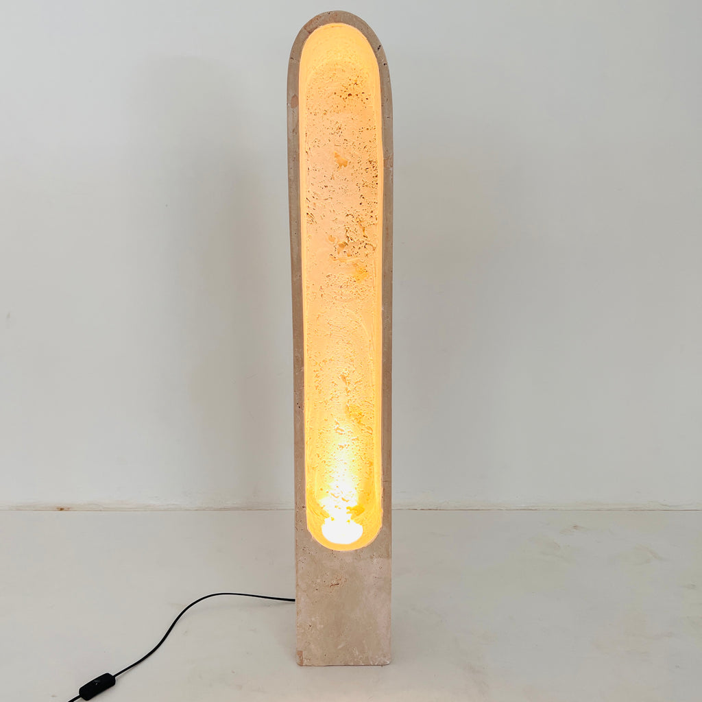 Travertine Tall Glow Floor Lamp