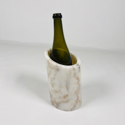 Sliced Marble Bottle Holder - Golden