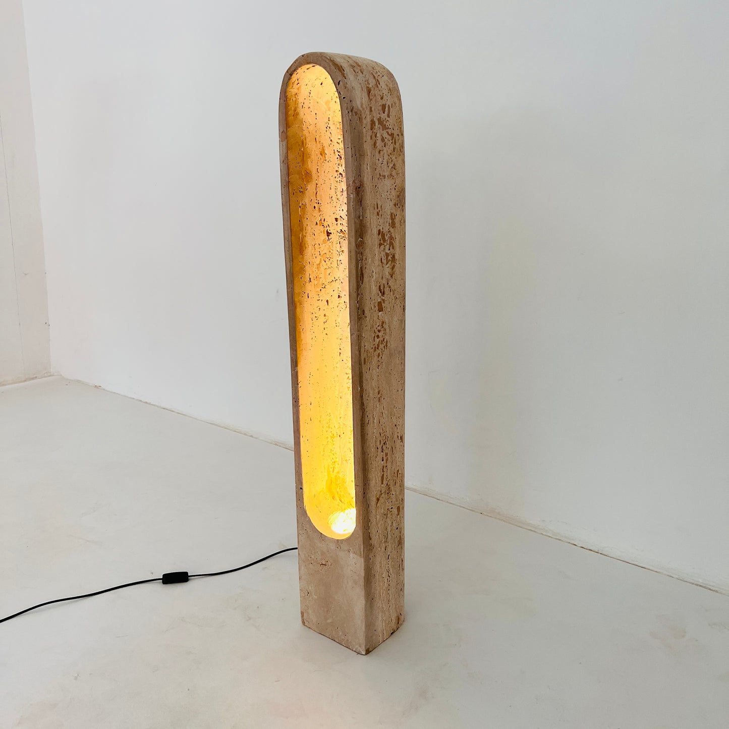 Travertine Tall Glow Floor Lamp
