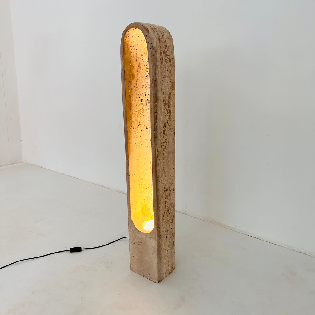 Travertine Tall Glow Floor Lamp