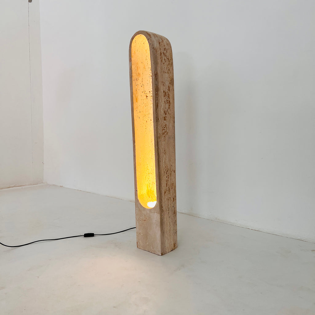 Travertine Tall Glow Floor Lamp