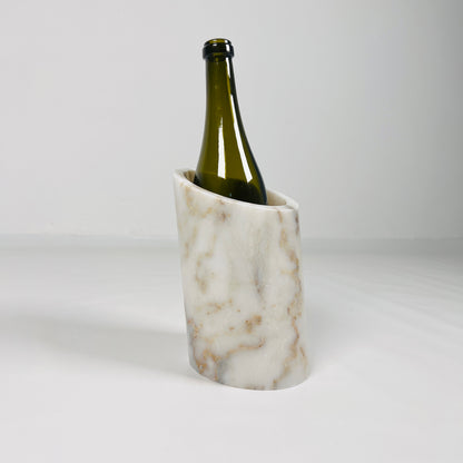 Sliced Marble Bottle Holder - Golden