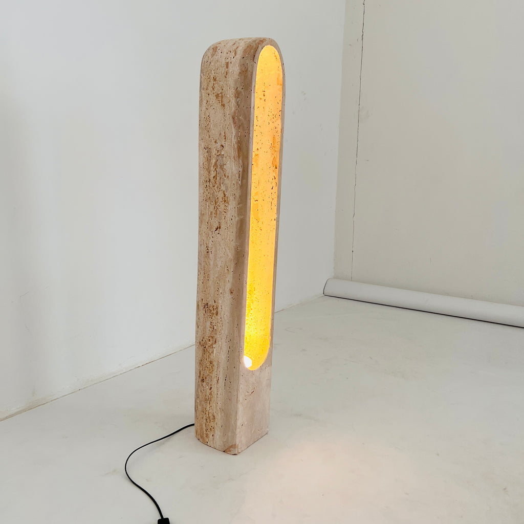 Travertine Tall Glow Floor Lamp