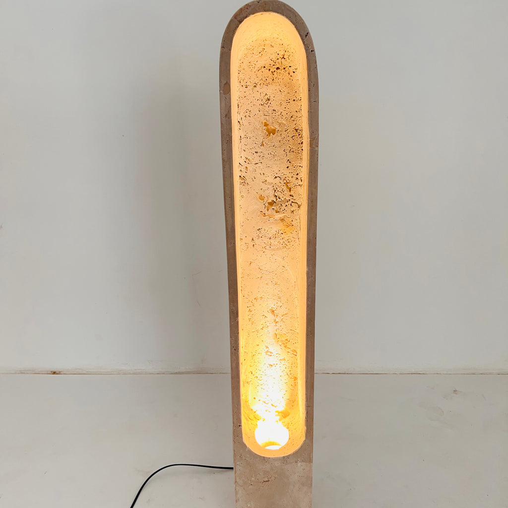 Travertine Tall Glow Floor Lamp