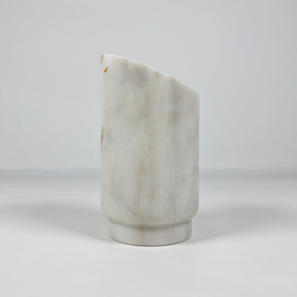 Off White Marble Bottle Holder