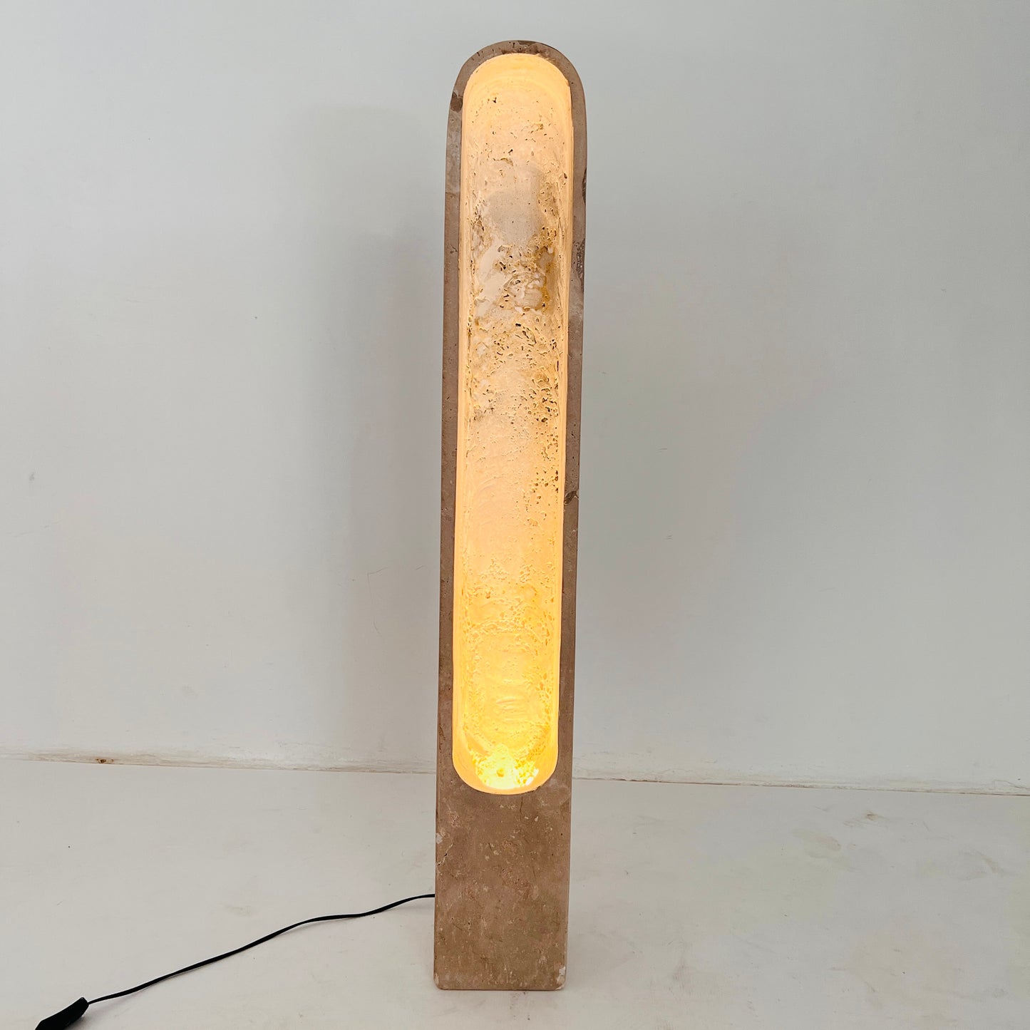 Channel Floor Lamp - Travertine