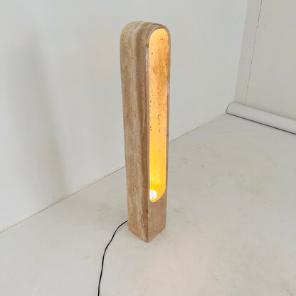 Channel Floor Lamp - Travertine