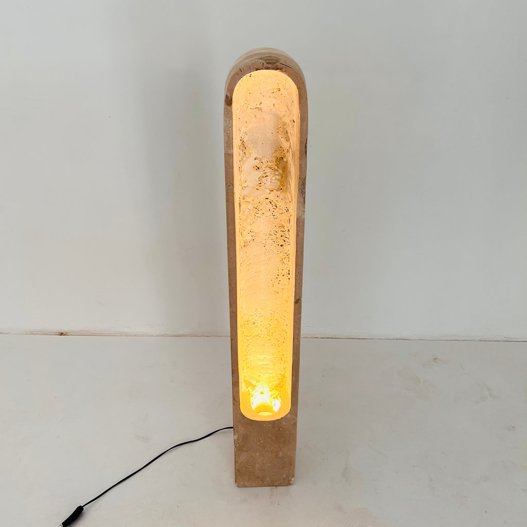 Travertine Tall Glow Floor Lamp