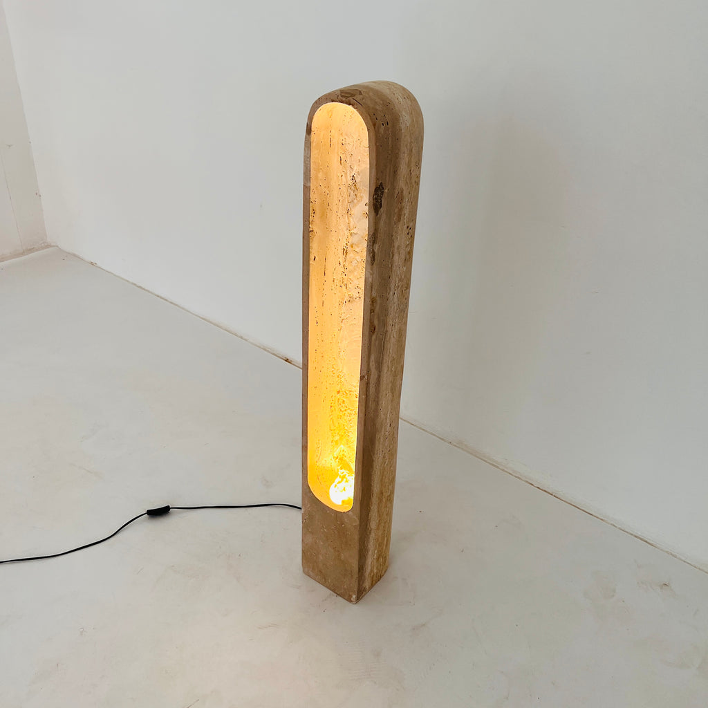 Travertine Tall Glow Floor Lamp